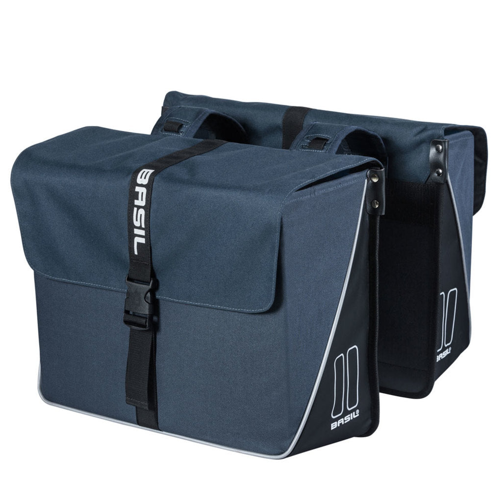 Dubbele-Fietstas-Basil-Forte-Navy-Blue/Black-35-Liter Dubbele-Fietstas-Basil-Forte-Navy-Blue/Black-35-Liter